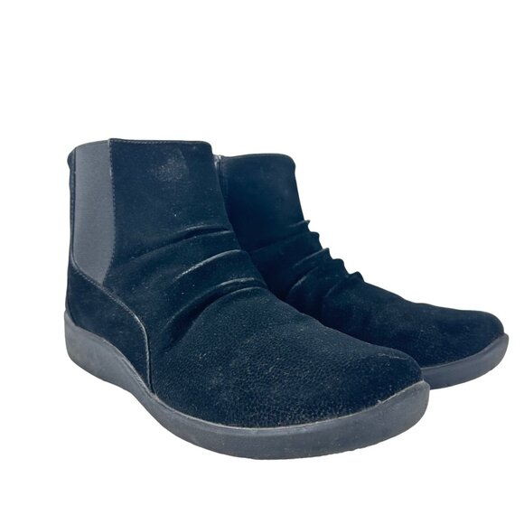 Cloudsteppers by Clark Womens 11 Sillian Rima Black Ankle Boots Cushion Soft - Picture 11 of 11